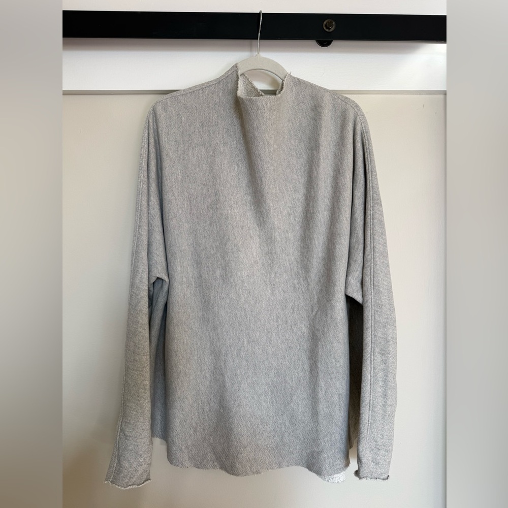 perfectwhitetee Light Gray Turtleneck Sweater